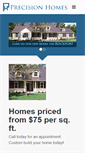 Mobile Screenshot of precision-homes.com