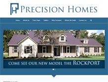 Tablet Screenshot of precision-homes.com